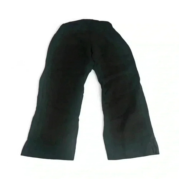 Bryn Walker Black 100% Linen Flat Front Capri Pants Black Sz 2XS XXS - Picture 5 of 5
